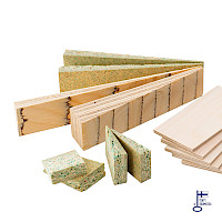 Byggkilar, barrplywood